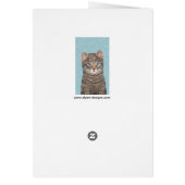 Gray Tabby Cat Painting - Niedliche Original Cat A (Hinten)