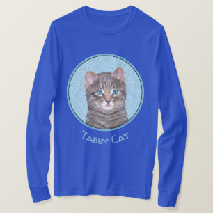 Gray Tabby Cat Painting - Niedliche Original Cat A T-Shirt