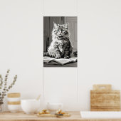 Gray Tabby Cat Poster (Küche)