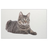 Gray Tabby Cat Stoff (Yard (91,4 cm))