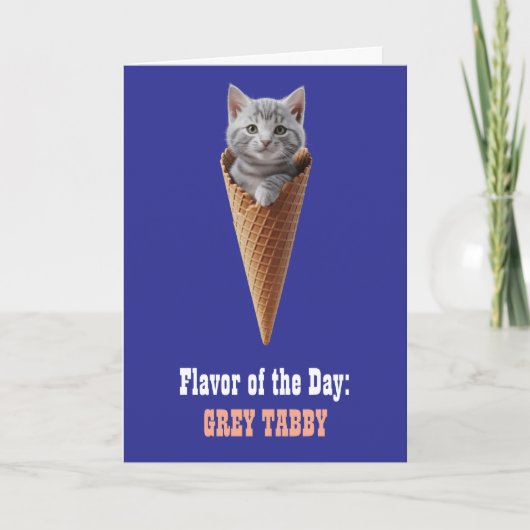 Gray Tabby Cone Karte (Vorderseite)