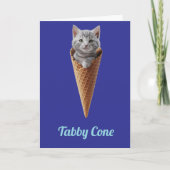 Gray Tabby Cone Karte (Vorderseite)