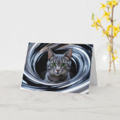 Gray Tabby Gyre Karte (Gelbe Blume)