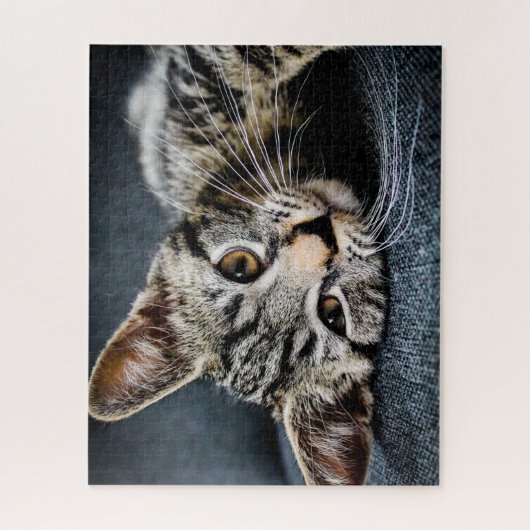 Gray Tabby Kitten Jigsaw Puzzle (Vertikal)