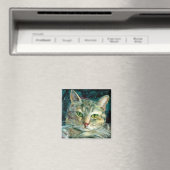 Gray Tabby Magnet (In Situ (Geschirrspüler))