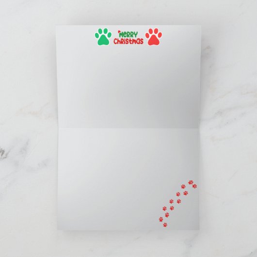 Gray Tabby Reindeer Karte (Innenseite)