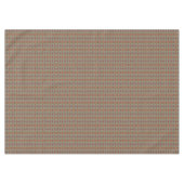 Gray Tan Brown Ochre Ivory Red Tribal Art Muster Tischdecke (Vorderseite (Horizontal))