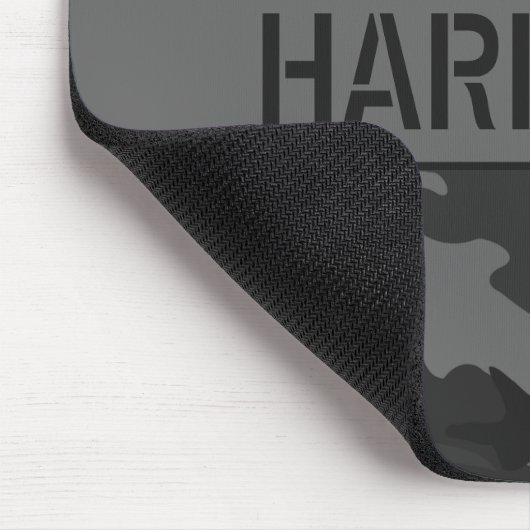 Gray Tarnung Monogrammed Mousepad (Ecke)