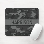 Gray Tarnung Monogrammed Mousepad (Mit Mouse)