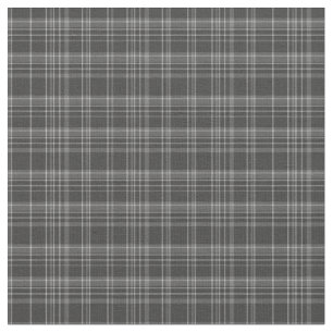 Gray Tartan Rustic Pattern Stoff