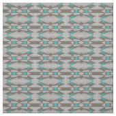 Gray Taupe Aqua Aquamarines Türkisches Bad Stoff (Muster)