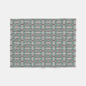 Gray Taupe Aqua Fleecedecke (Vorderseite (Horizontal))