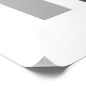 Gray Taupe White Geometric Modern Minimalistisch Poster (Ecke)