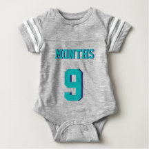 Gray & Teal Baby | Sports Jersey Design