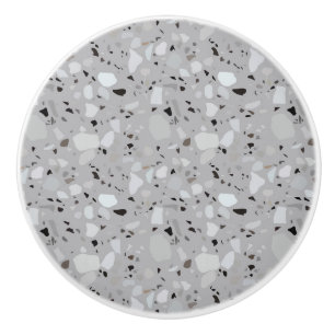 Gray Terrazzo Muster Keramikknauf