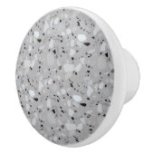 Gray Terrazzo Muster Keramikknauf (Rechts)