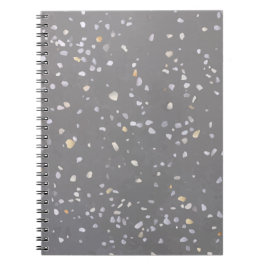 Gray Terrazzo Stone Notizblock
