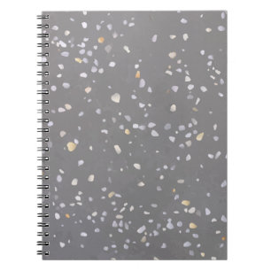 Gray Terrazzo Stone Notizblock