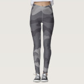 Gray Texture Camouflage. Camouflage Leggings (Vorderseite)