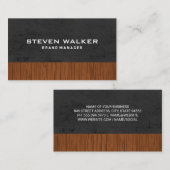 Gray Texture | Holz Visitenkarte (Vorne/Hinten)