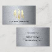 Gray Texture | Modelle Visitenkarte (Vorne/Hinten)