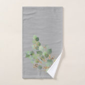 GRAY TEXTURE SAGE EUCALYPTUS BADEZIMMER TOWEL SET (Handtuch)