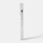 Gray Textured Marble iPhone Hülle (Linke Seite)