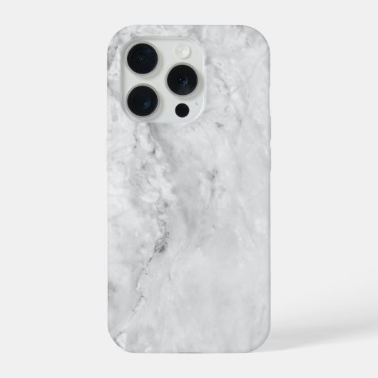 Gray Textured Marble iPhone Hülle (Rückseite)