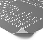Gray This Candle Burns Class Reunion Memorial Poster (Ecke)