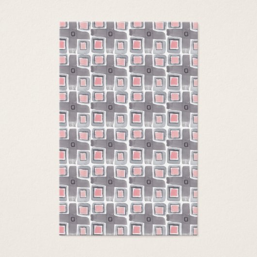 Gray Tile Earring Necklace Juwelier Display Card (Vorderseite)