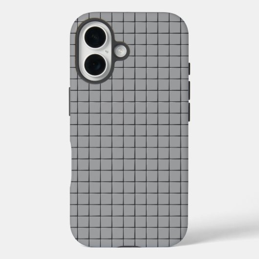 Gray Tile Pattern Case-Mate iPhone Hülle (Rückseite)