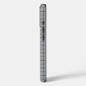 Gray Tile Pattern Case-Mate iPhone Hülle (Rückseite / Links)