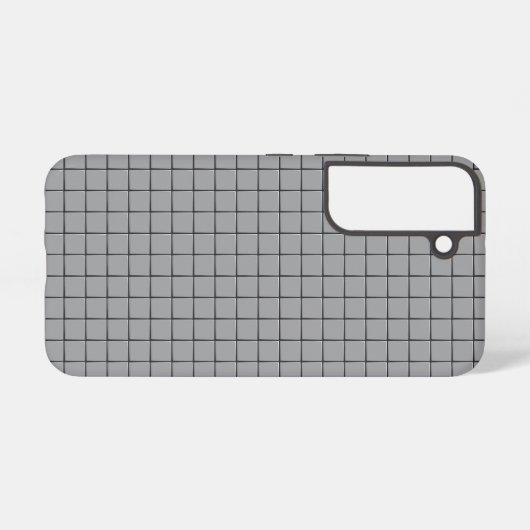 Gray Tile Pattern Samsung Galaxy Hülle (Rückseite (Horizontal))