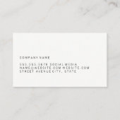 Gray Tile Pattern Visitenkarte (Rückseite)