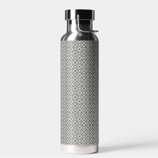 Gray Tiled Pattern Stilvoll Trinkflasche (Links)