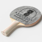 Gray Timber Pineapple Wedding Arch & Name Tischtennis Schläger (Vorderseite)