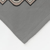 Gray Timber Wolf Face Portrait Fleecedecke (Ecke)