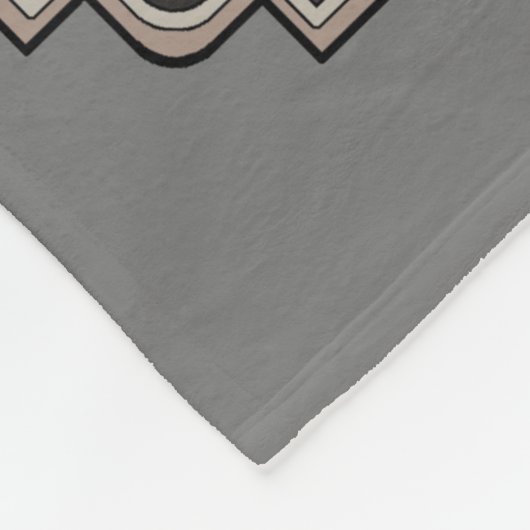 Gray Timber Wolf Face Portrait Fleecedecke (Ecke)