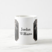 Gray Timber Wolf Face Portrait Kaffeetasse (Mittel)