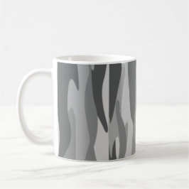 Gray Tone Abstrakt Camouflage Kaffeetasse