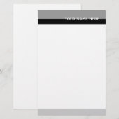 Gray Tones Briefpapier (Vorne/Hinten)