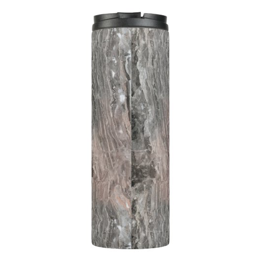 Gray Tones Marble Stone Thermosbecher (Rückseite)