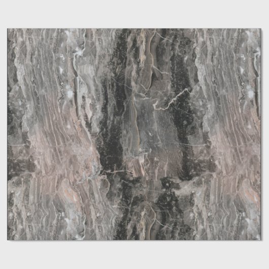 Gray Tones Marmor Texturierte Wirkung Geschenkpapier (Flach)