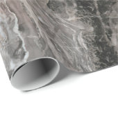 Gray Tones Marmor Texturierte Wirkung Geschenkpapier (Rolleneckpunkt)