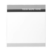 Gray Tones Notizblock (Vorderseite)