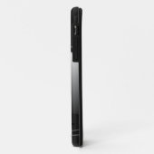 Gray Tones Stainless Steel Metalli Look- Monogram Case-Mate iPhone Hülle (Hinten/Links)