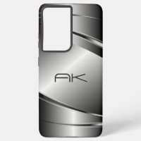 Gray Tones Stainless Steel Metalli Look- Monogram