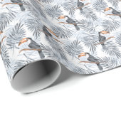 Gray Toucan Geschenkpapier (Rolleneckpunkt)