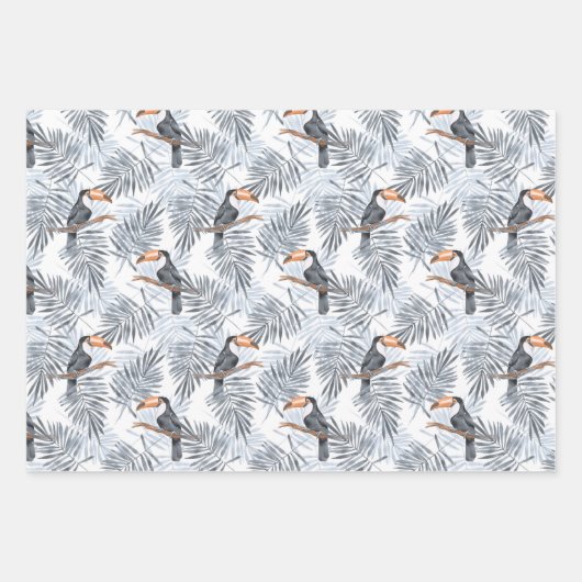 Gray Toucan Geschenkpapier Set (Vorderseite 2)