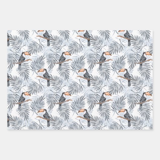 Gray Toucan Geschenkpapier Set (Vorderseite)